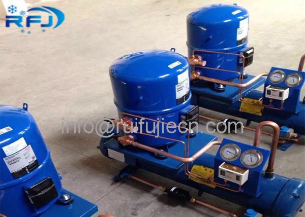 Buy cheap Blue Color Water Cooled Condenser , Maneurop Hermetic Compressor Condenser Unit MT80/WN10H-MT160/WN15H from wholesalers