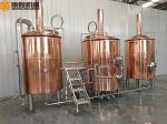 10HL Red Copper Beer Brewing Kit , Electric / Steam Heated Beer Fermentation