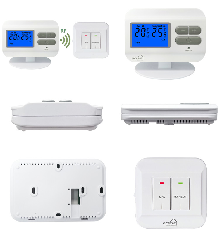NTC Sensor Omron Relay Wireless RF Gas Boiler Thermostat