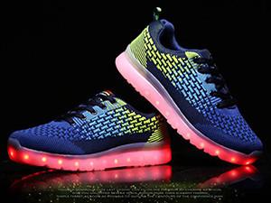 Buy cheap Christmas Gift LED Light Up Sneakers Custom Smart Colorful Led Dance Shoes from wholesalers