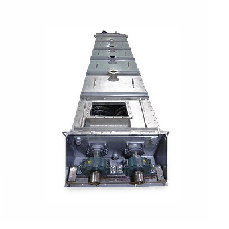 OEM Custom Cooling or Heating Optional U Trough Double Auger Screw Conveyor