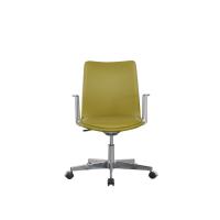 Buy cheap 360 Deg Green Premium Leather Executive Office Chair For Workshop ODM product
