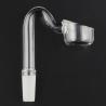 Buy cheap 90 Degree Quartz Glass Products Male Female Joint Knot Loop Clear Color from wholesalers