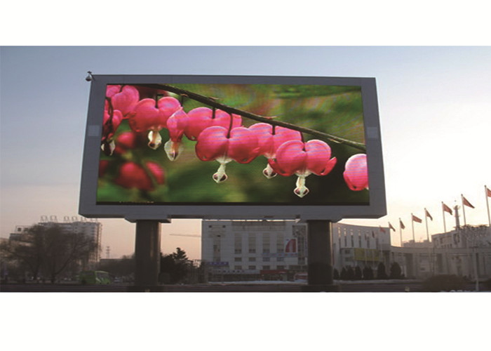 Dustproof 1R1G1B Outdoor Fixed LED Display 35W P10 Weather Resistance