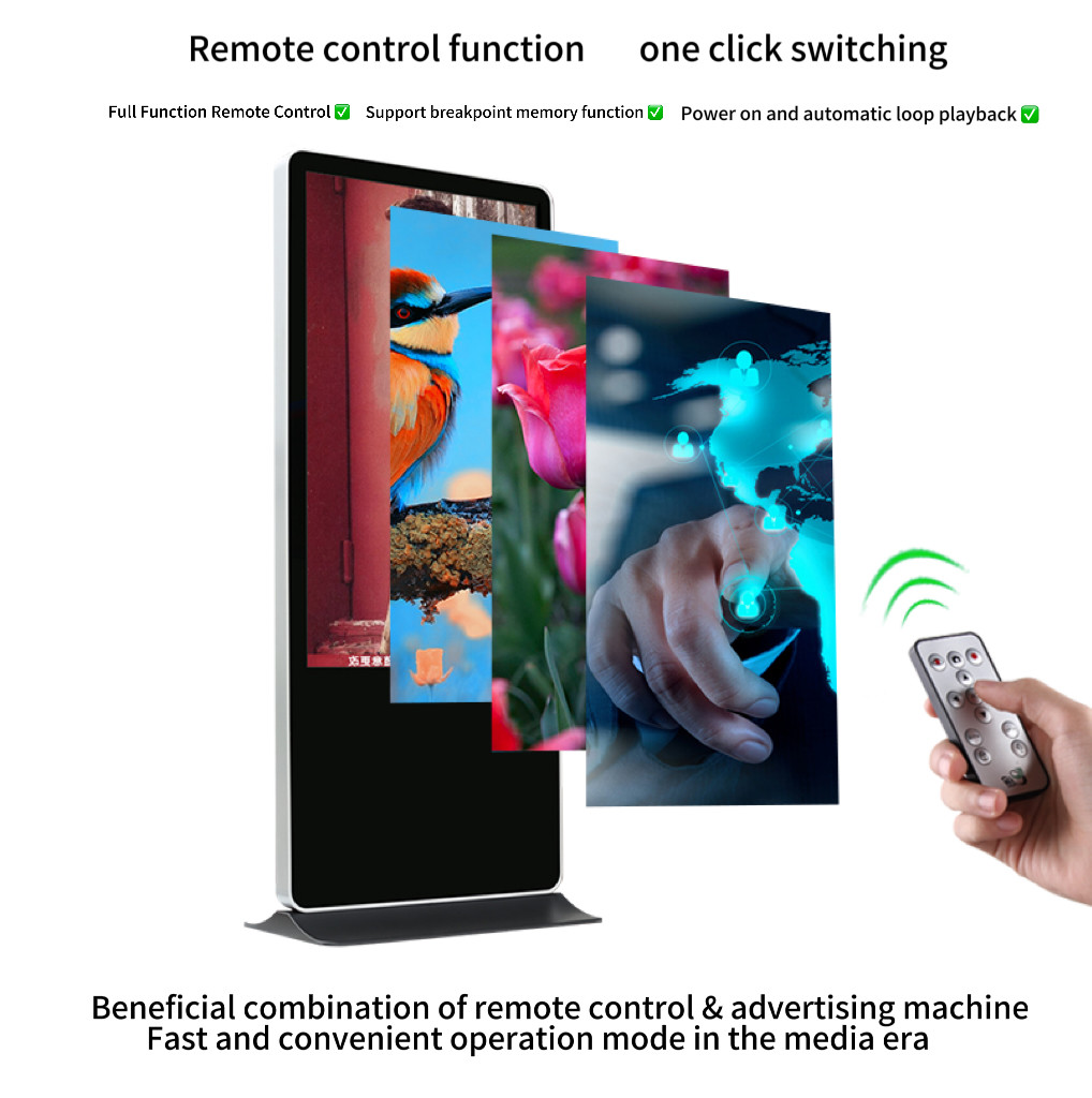 43 Inch Dual Sided Screens Floor Standing LCD Advertising Diaplay