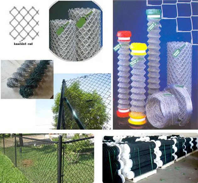 Cheap galvanized or green pvc coated roll galvanized chain link fence