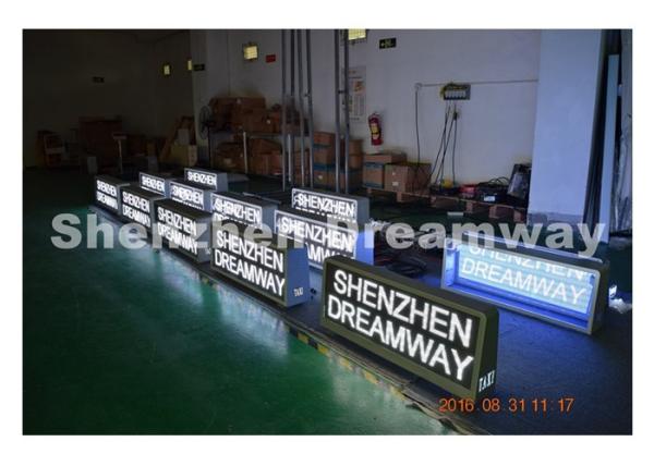 Buy cheap PH5 Outdoor taxi top advertising more than 6000 CD / m2 , Aluminum Cabinet from wholesalers
