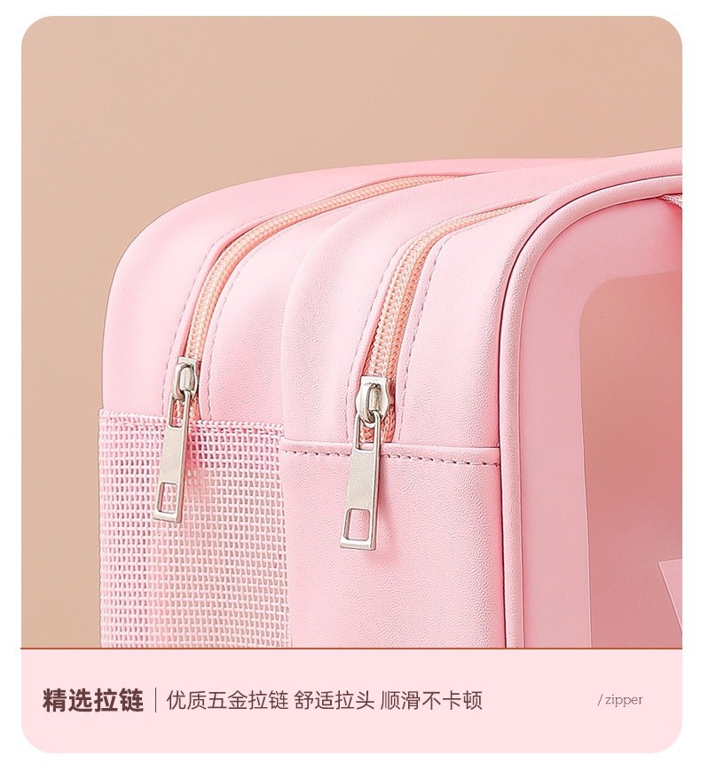 LARGE CAPACITY DRY AND WET SEPARATION MAKEUP BAG WOMEN'S PORTABLE COSMETICS STORAGE BAG 2024 NEW TOILETRY BAG TRAVEL BAG