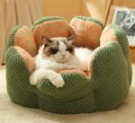 Cute and Comfortable sunflower cat bed Thickened Non-Slip Soft Pet Bed Suitable