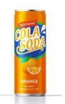 Buy cheap Private Label 300ml Orange Flavour Cola Drink Soda Drink Canning OEM Label Desgin from wholesalers