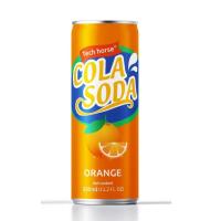 Buy cheap Private Label 300ml Orange Flavour Cola Drink Soda Drink Canning OEM Label product