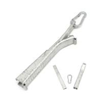 Buy cheap Stainless Steel 201 Fiber Joint Anchor Cable Clamp Arc Clip Wedge Type product