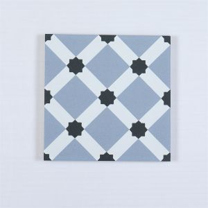 Buy cheap Blue Ceramic Rustic Tile 20x20cm Clay Indoor Floor product