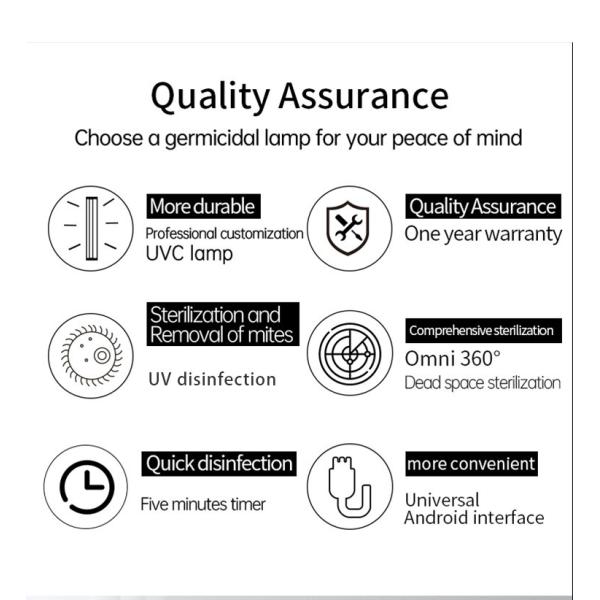 Home Handheld USB LED Germicidal Uv Sterilization Bag