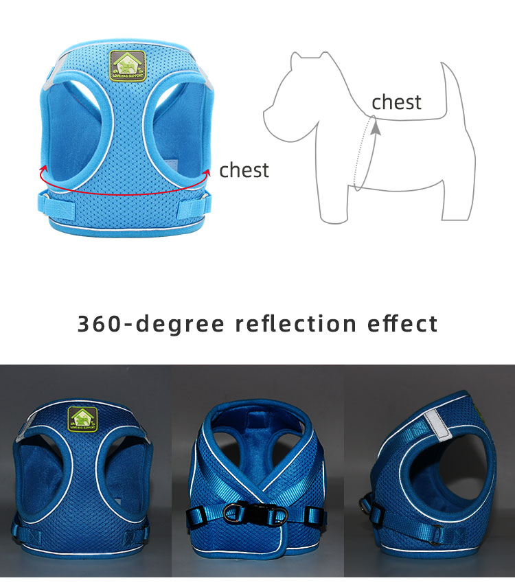 New Product Ideas 2021 Custom Waterproof Breathable Mesh Dog Harness And Leash Set