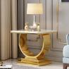 Buy cheap Light Luxury Stainless Steel Square Living Room Sofa Side Table from wholesalers