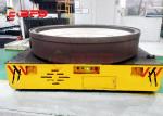 Large Load Bearing Rail Transfer Cart Q235 Motorized Rail Flat Trailer