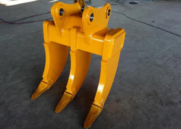 Buy cheap Yellow Multi Ripper Bucket Three Shank Leg Komatsu PC200 Material Recyling Purpose from wholesalers
