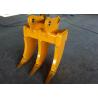 Buy cheap Yellow Multi Ripper Bucket Three Shank Leg Komatsu PC200 Material Recyling Purpose from wholesalers