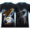 Buy cheap Summer Men's 3D Personality T-shirt Short Sleeve Stereo Wolf Head Pattern Big Size Gain/ Garment from wholesalers