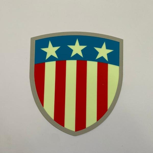 Buy cheap Shield Shape Photoluminescent Signage Glowing Time Over 8 Hours from wholesalers