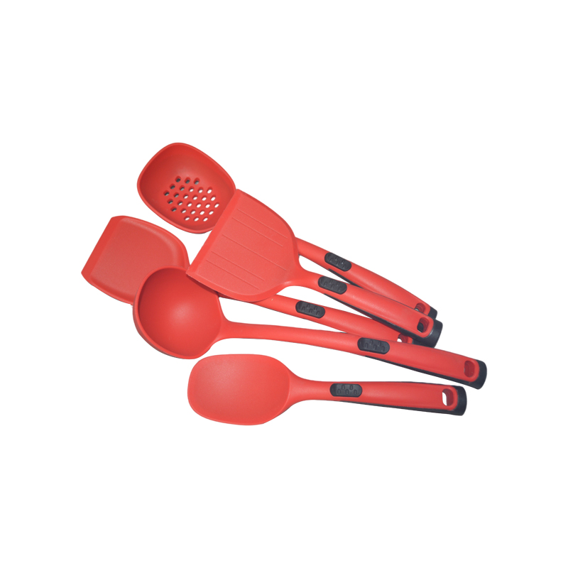 BPA Free 5 Pieces Silicone Spatula Kitchenaid Cooking Utensils Set Heat Resistant