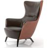 Buy cheap Anti Abrasive High Back Leather Recliner Chair Armchair Winged Style from wholesalers