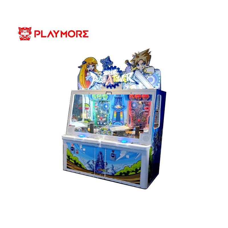 Push A Tower Lottery Ticket Machine 2p Coin Pusher Machine