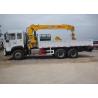 Buy cheap 10 Wheels 10T Truck Bed Mounted Crane Straight Boom Q235 Carbon Steel Box Material from wholesalers