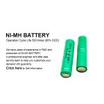 Storage Nickel Rechargeable Battery 2.4v 250mah Nimh Battery Pack for Hair