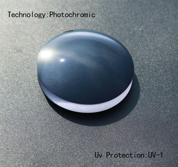 1.59 PC Single Vision Anti Blue Light Photochromic Semi-finished