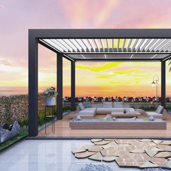 Buy cheap Flip 10x10 Aluminum Pergola Outdoor Patio with Free Ventilation Feature from wholesalers