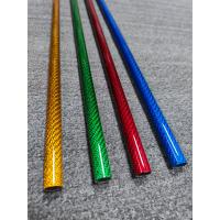 Buy cheap Round Colorful High Modulus Carbon Fiber Roll Wrapped Tubes product