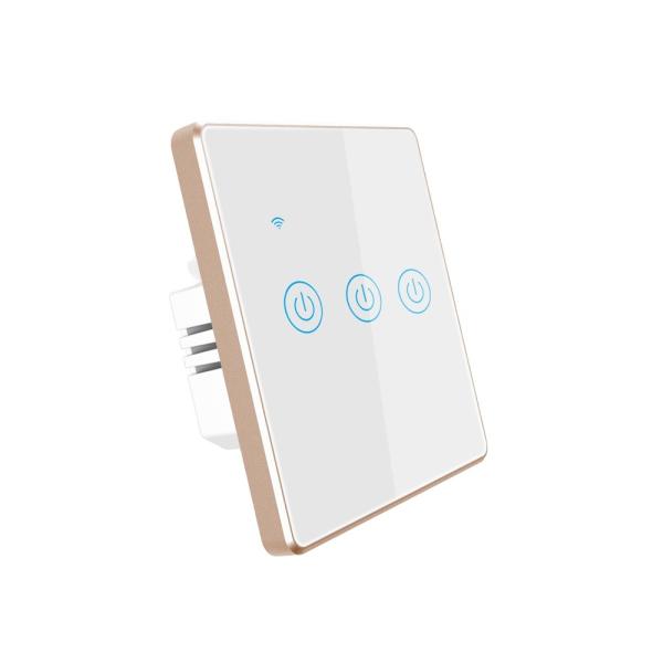 Buy cheap 3 Gang EU UK Standard Tuya Smart Switch Light Electric Switch WiFi Smart Home Voice Control from wholesalers