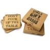 Buy cheap organic bamboo drink coaster set tin plate coaster with square shape for high quality and hot sell from wholesalers