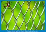 Football Field PVC Coated Chain Link Mesh Fence With Diameter 0.4mm
