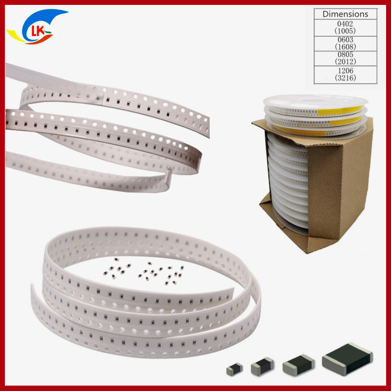Surface Mount NTC Chip Thermistor 0402 Series 104F3950F 100Kohm For Detection Temperature