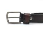 3.8CM Custom Logo Jeans Mens Casual Cow Leather Belt