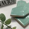 Buy cheap Hand Made Art Long Hexagon Green Mosaic Tiles For Bathroom Kitchen from wholesalers