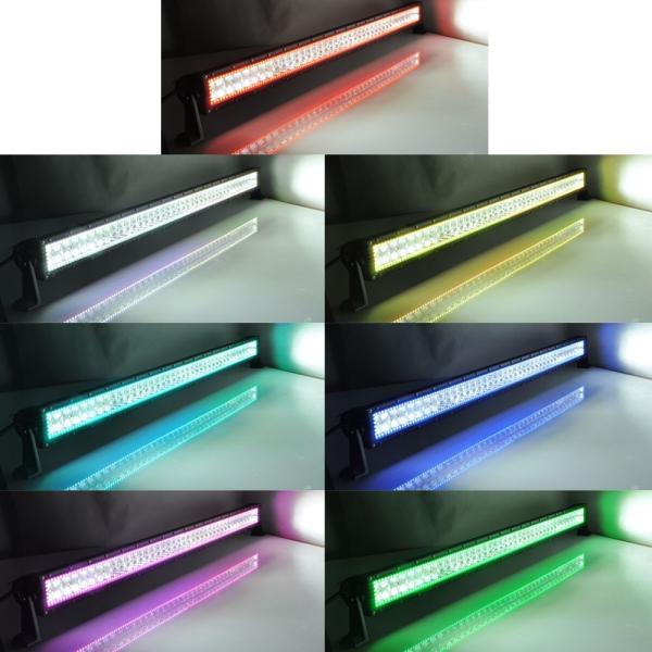 240W 41.5' RGB Halo Led Light Bars Trucks Various Color 2880~21000 High Lumen