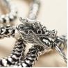 Buy cheap Mens Retro Vintage Dragon Sterling Silver Chain Necklace 24 inches (041558) from wholesalers