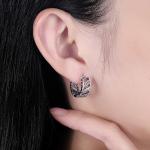 0.17oz 1.6cm Sterling Silver Jewelry Earrings Hypoallergenic Crown Stud Earrings