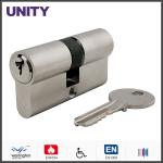 Aluminium Euro Profile Mortice Lock Cylinder Nickle Economic EN1303