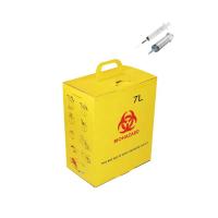 Buy cheap 7L Corrugated paper Hospital Disposal Syringe Needle Sharp Container Medica safety box​ product
