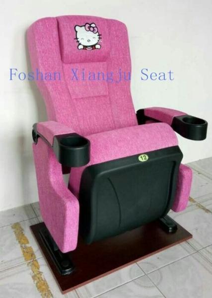 Buy cheap Hello Kity Headrest Cinema Theatre Chair Iso Certification Pp Armrest Flame Retardant Fabric from wholesalers