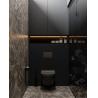 Buy cheap Sleek Design Mount Bathroom Cabinet Wash Basin Top Full Set Vanity With Led Light Mirror Bathroom Vanity from wholesalers