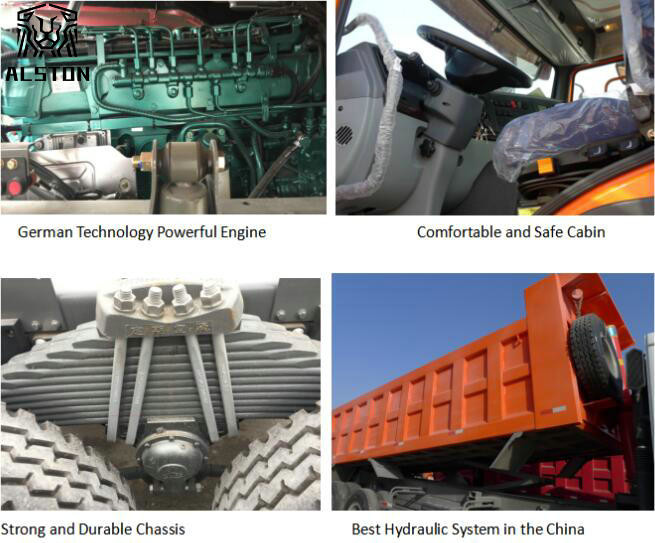 Sinotruck Used Howo Tipper Truck 6x4 With Euro 3 Emission Standard