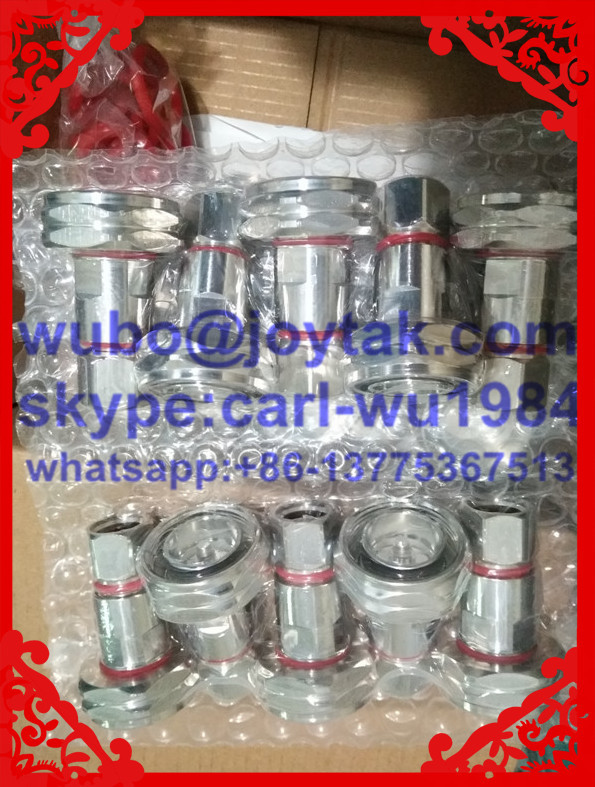 DIN 7/16 female connector clamp type for 1/2superflexible cable all brass factory selling