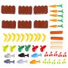 Buy cheap City accessories street view food vegetable fruits stand shop building block from wholesalers