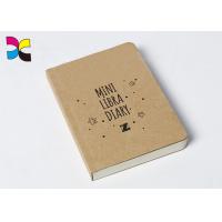 Buy cheap Grey Line Printing School Notebook Thread Stitching 300gsm Kraft Paper Cover product